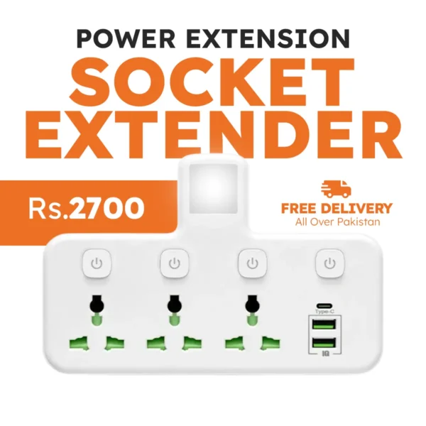 Socket Extender Power Extension with Night Light