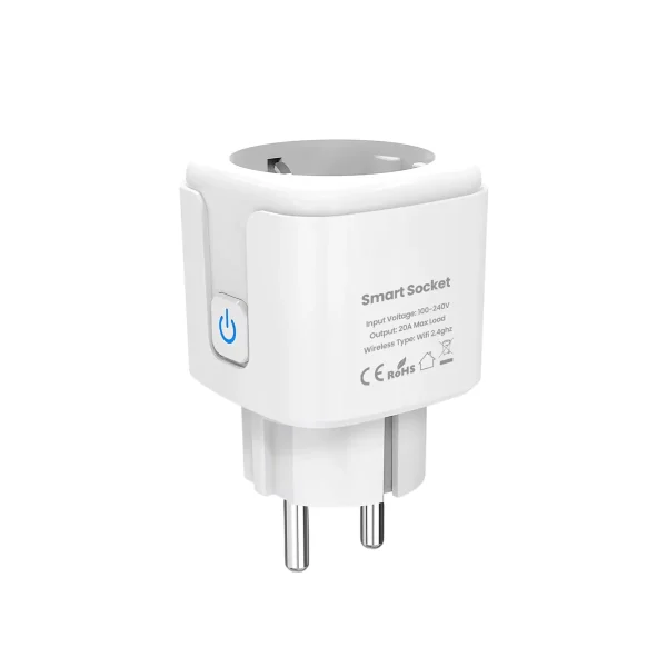 Smart WiFi EU Plug 20A | European Socket Plug | Energy Monitoring | Pakistan